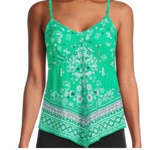 Green Bandana Tank Top